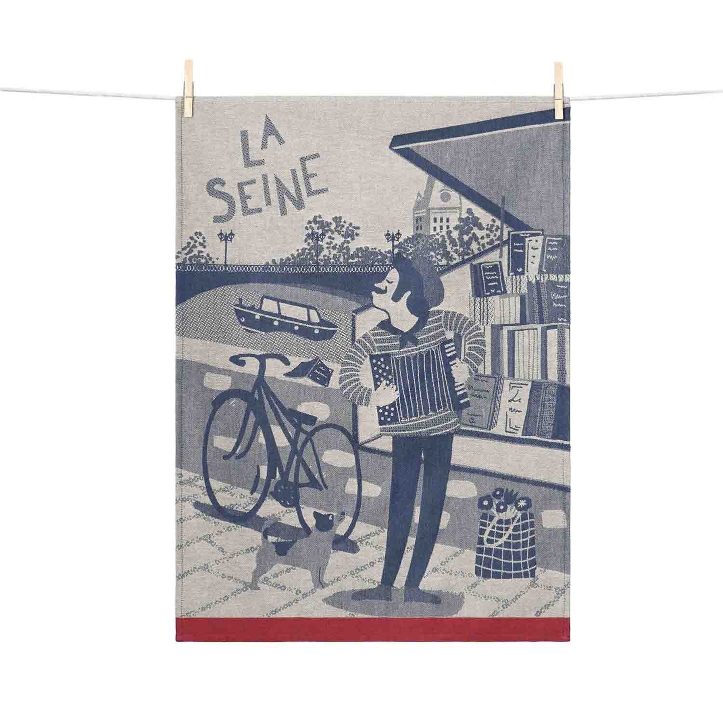 'Torchon La Seine' tea towel (by Tissage Moutet)