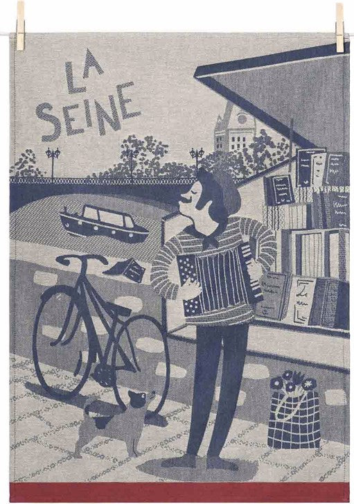 'Torchon La Seine' tea towel (by Tissage Moutet)