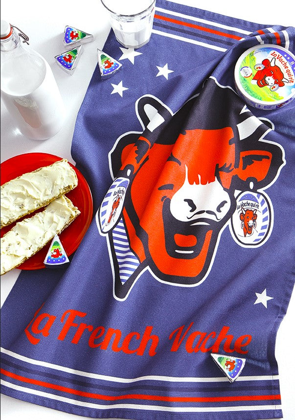 'La French Vache' tea towel by La Vache Qui Rit®