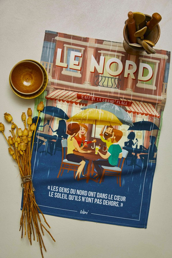 'Le Nord' tea towel by WIM’®