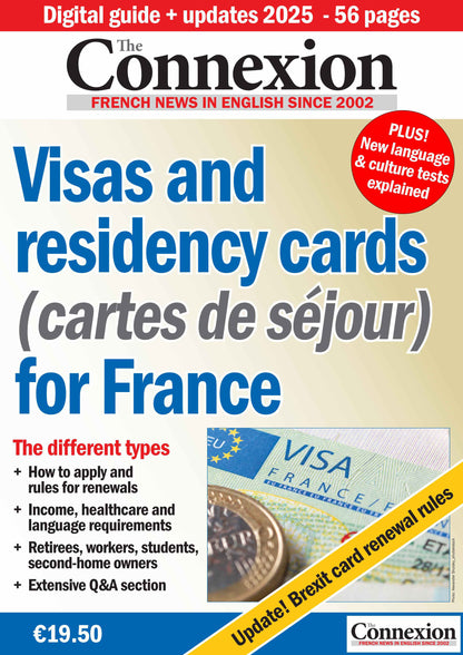 Visa and residency cards (Cartes de séjour) for France (Digital)