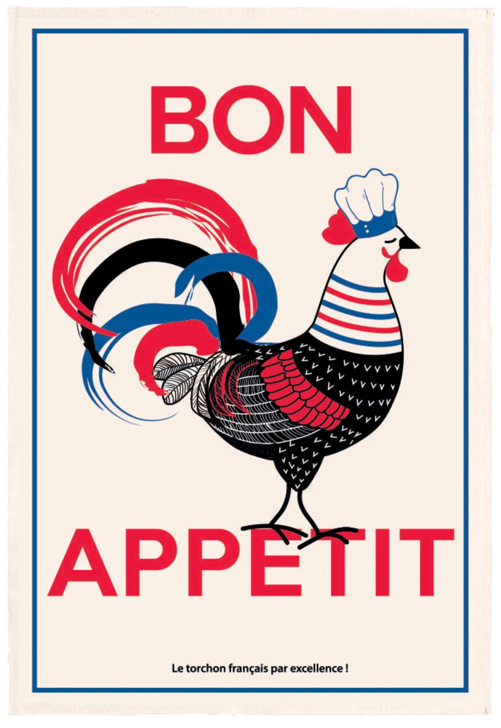 'Bon appetit' tea towel