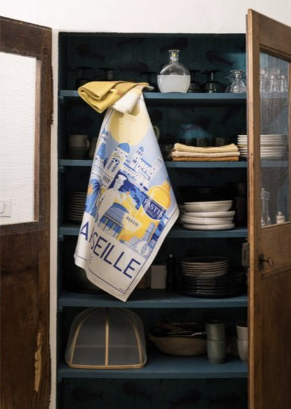 'Marseille' tea towel