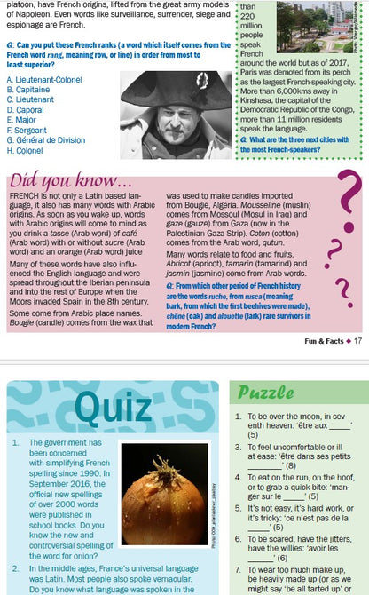 Special clearance offer - valid until September 30, 2025! Set of 3 France puzzle books full of quirky facts, word searches, crosswords and language teasers. Great gift.