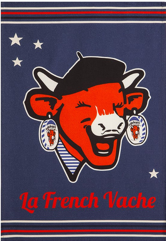 'La French Vache' tea towel by La Vache Qui Rit®