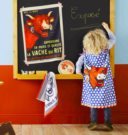 'Pop Laughing Cow' tea towel by La Vache Qui Rit®