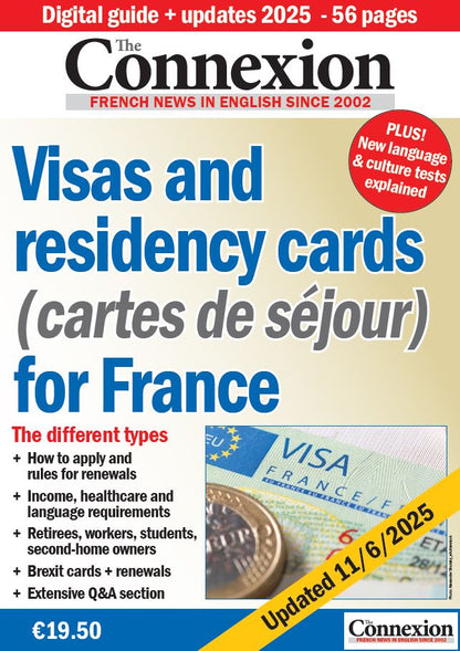 Visa and residency cards (Cartes de séjour) for France (Digital)