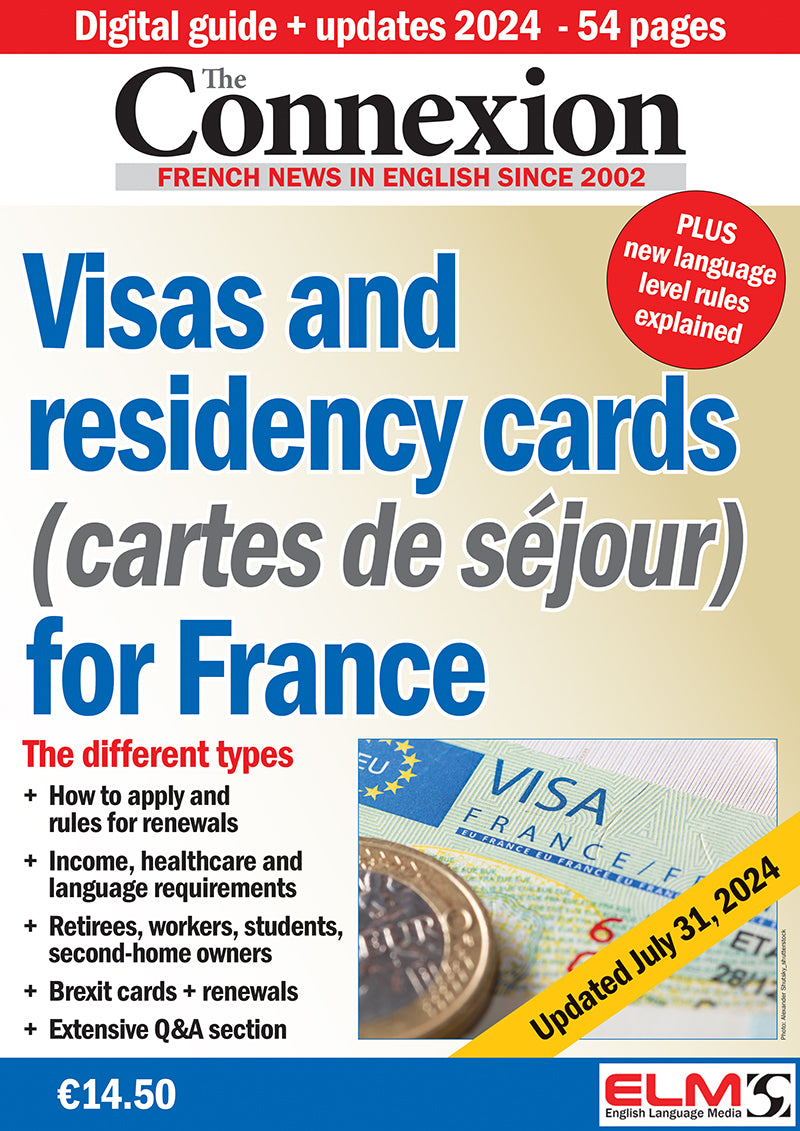 Visa and residency cards (Cartes de séjour) for France