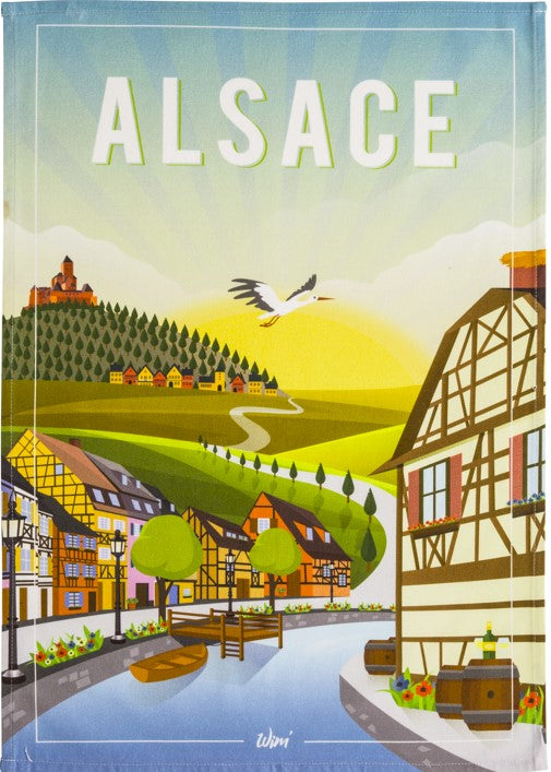 'Alsace' tea towel by WIM’®