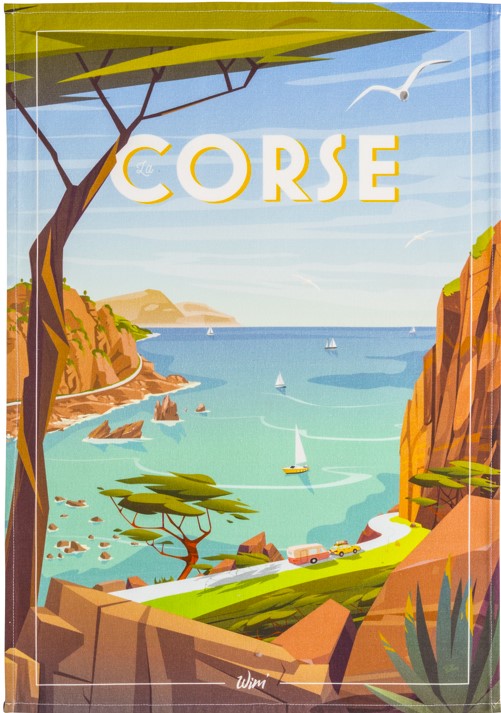 'Corse' tea towel by WIM’®