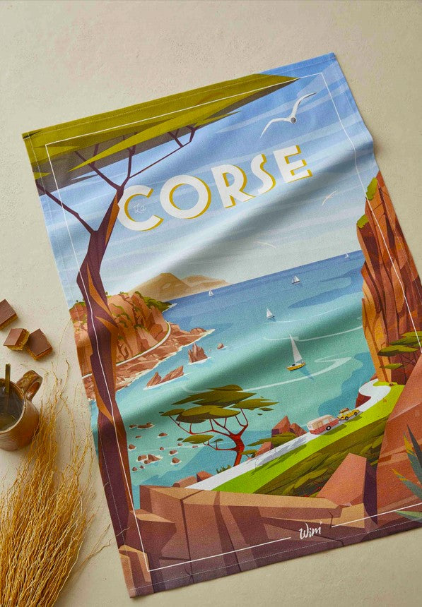 'Corse' tea towel by WIM’®