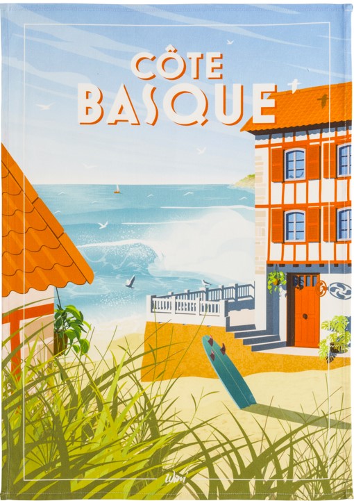 'Cote Basque' tea towel by WIM’®