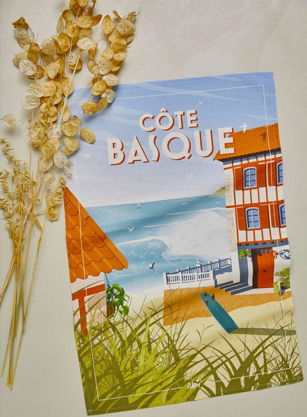 'Cote Basque' tea towel by WIM’®