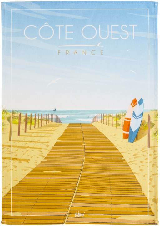 'Cote Ouest' tea towel by WIM’®