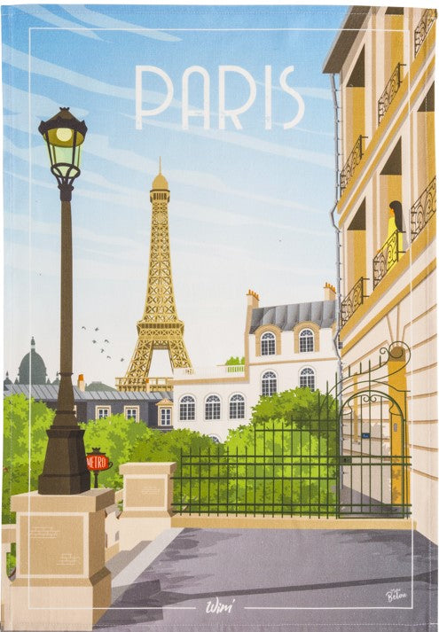 'Paris' tea towel by WIM’®