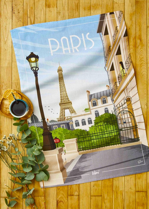 'Paris' tea towel by WIM’®