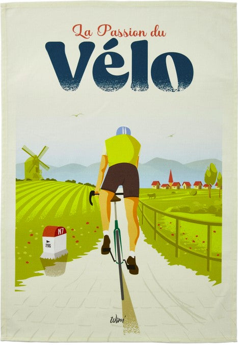 'Passion Velo' tea towel by WIM’®