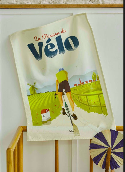 'Passion Velo' tea towel by WIM’®